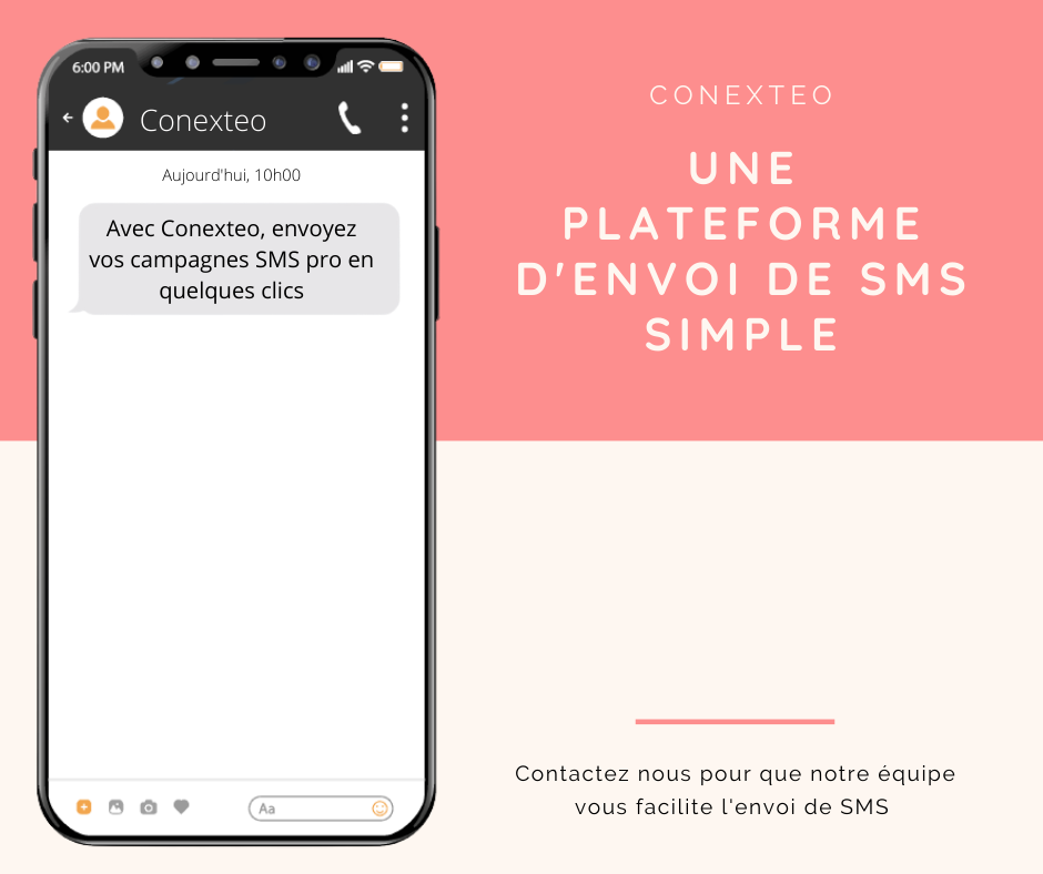 Plateforme envoi SMS professionnelle Conexteo