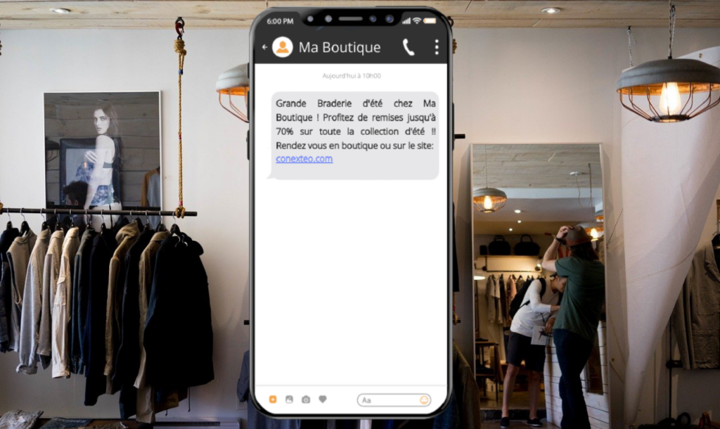Fin des soldes Envoi de SMS publicitaire