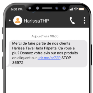 SMS Avis Harissa Tava Hada Pilpelta