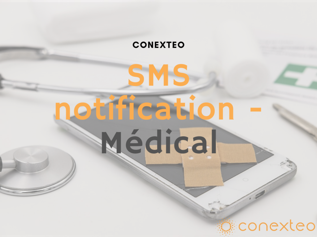 sms de notification milieu médical